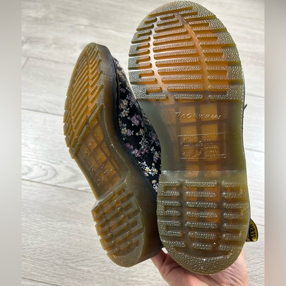 Dr Martens Clemency 1460 Floral Leather Combat Boots - Picture 6 of 10